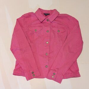 Charter Club Pink Jean Jacket, size XL